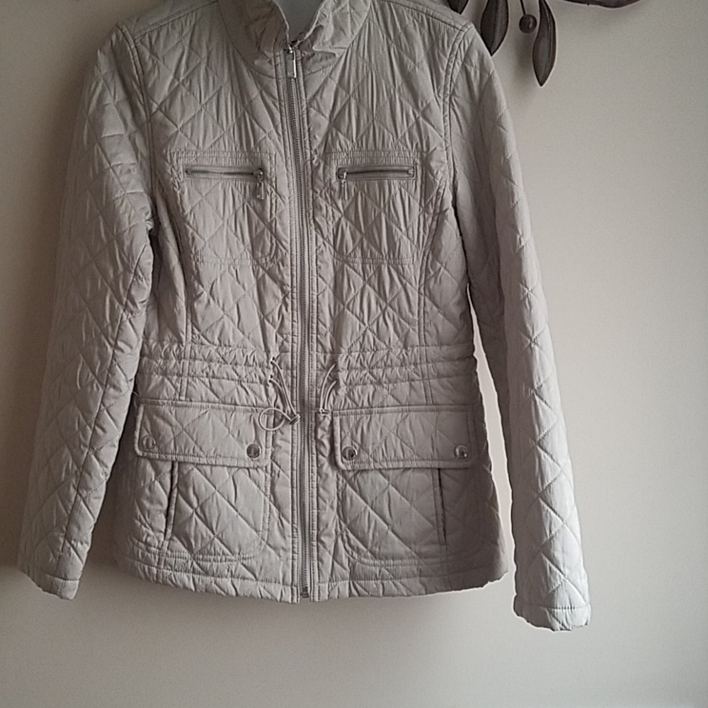 Michael Kors lightweight jacket drawstring waist.